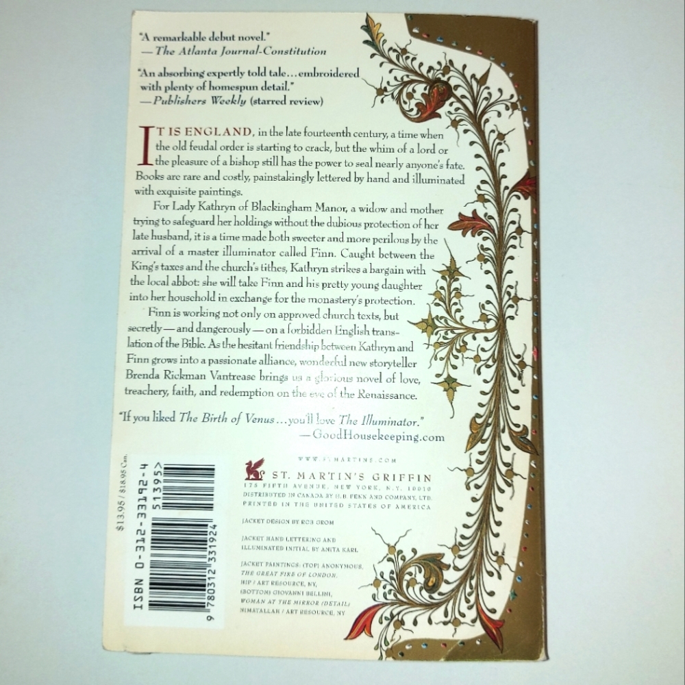 5 for $25- The Illuminator, a Historic Novel by Brenda Rickman Vantrease - Picture 3 of 9